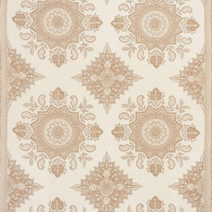 Set of Two Made to Order Schumacher Montecito Medallion Side Drapery Panels