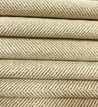 Load image into Gallery viewer, Water Stain Resistant Crypton Beige MCM Mid Century Modern Herringbone Upholstery Fabric WHS 5106