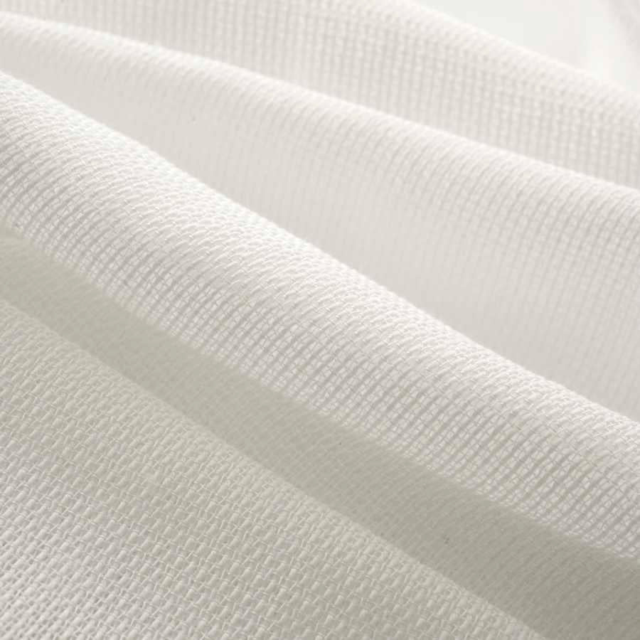 118” Wide Semi Sheer Off White Small Open Weave Drapery Fabric FB