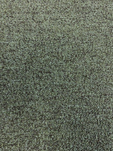 Load image into Gallery viewer, Designer Water &amp; Stain Resistant Seafoam Green Black MCM Mid Century Modern Tweed Upholstery Fabric WHS 4655