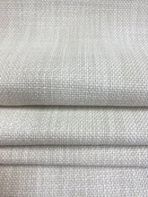 Load image into Gallery viewer, Designer Water &amp; Stain Resistant Beige Cream Faux Linen Upholstery Fabric WHS 4600