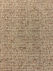 1.3 Yard Designer Water & Stain Resistant Rusty Red Brown Cream MCM Mid Century modern Tweed Upholstery Fabric WHS 4579