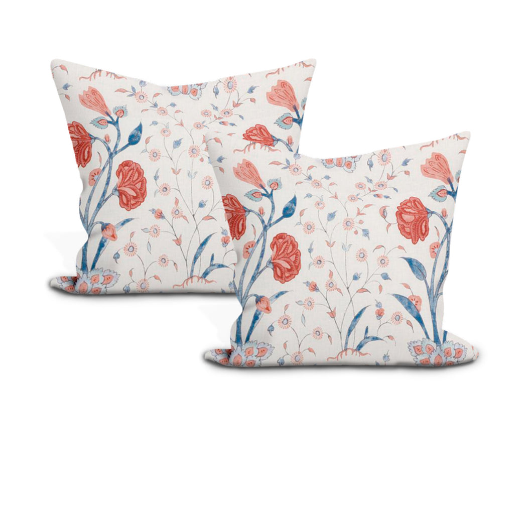 schumacher khilana floral pillow cover