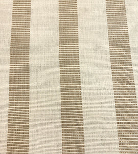 Designer Water & Stain Resistant Cream Taupe Stripe Home Decor Fabric WHS 5071