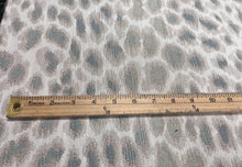 Load image into Gallery viewer, Designer Water Stain Resistant Seafoam Green Aqua Ivory Beige Cheetah Upholstery Fabric