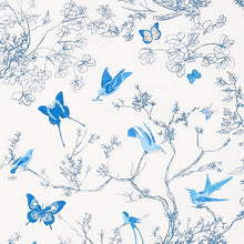 Load image into Gallery viewer, Pair of Custom Made Schumacher Birds &amp; Butterflies Pillow Covers - Both Sides