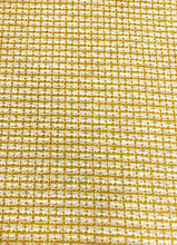 Load image into Gallery viewer, Designer Water Stain Resistant Mustard Yellow Cream Grey Blue Chenille Tweed Upholstery Fabric STA 5020