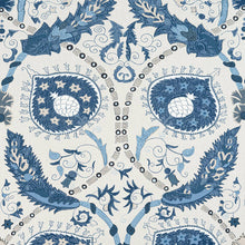 Load image into Gallery viewer, Set of Two Made to Order Thibaut Lewis Side Drapery Panels