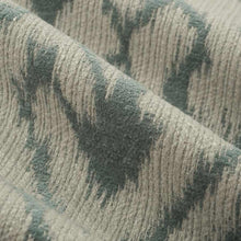 Load image into Gallery viewer, Beige Seafoam Geometric Abstract Ikat Chenille Upholstery Fabric FB
