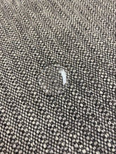 Load image into Gallery viewer, Designer Water &amp; Stain Resistant Charcoal Black Grey MCM Mid Century Modern Tweed Upholstery Fabric WHS 4610