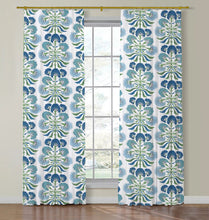 Load image into Gallery viewer, Set of Two Made to Order Thibaut Tybee Tree Side Drapery Panels