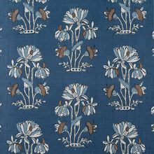 Load image into Gallery viewer, Set of Two Made to Order Thibaut Lily Flower Side Drapery Panels