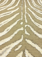 Load image into Gallery viewer, Remnant Thibaut Zamira Linen Zebra Animal Pattern Upholstery Fabric STA 5010