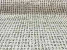 Load image into Gallery viewer, Remnant Thibaut Remy Dot Aloe Green Cream Indoor Outdoor Fabric