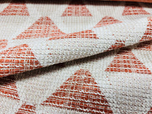 Load image into Gallery viewer, Cavallo Clay Terracotta Cream Geometric Tribal InsideOut Performance Upholstery Fabric
