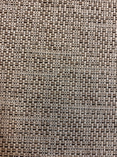 Load image into Gallery viewer, Designer Water &amp; Stain Resistant Charcoal Grey Taupe Off White Tweed MCM Mid Century Modern Upholstery Fabric WHS 4571
