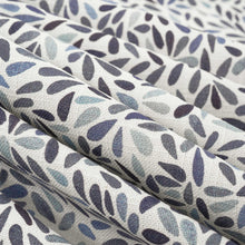 Load image into Gallery viewer, Cotton Navy French Blue Small Scale Floral Upholstery Drapery Fabric FB