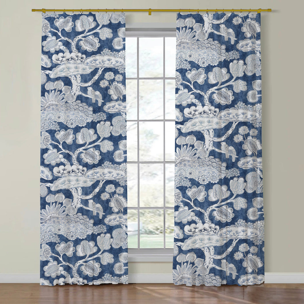 Thibaut Tree House Side Drapery Panels