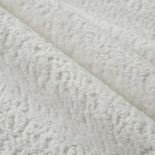 Load image into Gallery viewer, Crypton Stain Resistant White Textured Chenille Upholstery Fabric FB