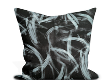 Load image into Gallery viewer, Custom Pillow Cover in Abstract Geometric Thibaut Magnus in Charcoal - One Side