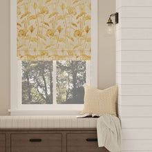 Load image into Gallery viewer, Taupe Mustard Gold Buttercream Floral Cut Velvet Upholstery Fabric