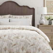 Load image into Gallery viewer, Taupe Beige Floral Cut Velvet Upholstery Fabric