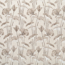 Load image into Gallery viewer, Taupe Beige Floral Cut Velvet Upholstery Fabric