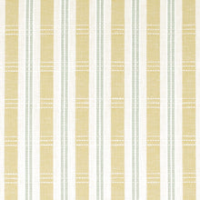 Load image into Gallery viewer, Cream Sage Green Seafoam Plaid Check Upholstery Drapery Fabric / Spearmint