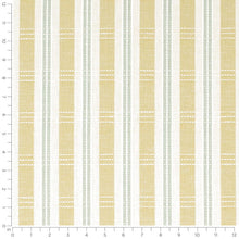 Load image into Gallery viewer, Cream Sage Green Seafoam Plaid Check Upholstery Drapery Fabric / Spearmint