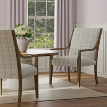 Load image into Gallery viewer, Cotton Ivory Purple Green Blue Floral Chintz Upholstery Drapery Fabric