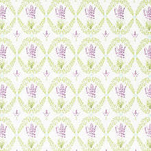 Load image into Gallery viewer, Cotton Ivory Purple Green Blue Floral Chintz Upholstery Drapery Fabric