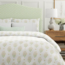 Load image into Gallery viewer, Cotton White Green Mustard Pink Floral Upholstery Drapery Fabric