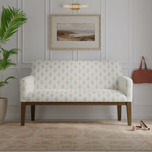 Load image into Gallery viewer, Cotton White Green Mustard Pink Floral Upholstery Drapery Fabric