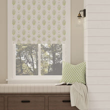 Load image into Gallery viewer, Cotton White Purple Green Blue Floral Upholstery Drapery Fabric