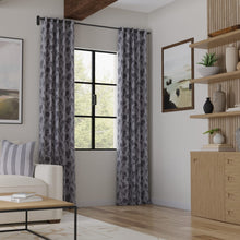 Load image into Gallery viewer, Denim Blue Tone Tone Floral Upholstery Fabric