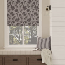 Load image into Gallery viewer, Denim Blue Tone Tone Floral Upholstery Fabric