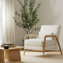Load image into Gallery viewer, Ivory Cream Tone Tone Floral Upholstery Fabric