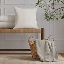 Load image into Gallery viewer, Ivory Cream Tone Tone Floral Upholstery Fabric