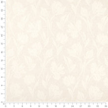 Load image into Gallery viewer, Ivory Cream Tone Tone Floral Upholstery Fabric