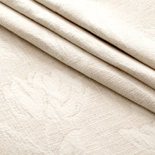 Load image into Gallery viewer, Ivory Cream Tone Tone Floral Upholstery Fabric