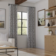 Load image into Gallery viewer, Grey Tone Tone Floral Upholstery Fabric