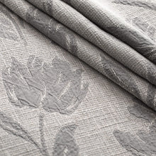 Load image into Gallery viewer, Grey Tone Tone Floral Upholstery Fabric