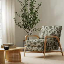 Load image into Gallery viewer, Spruce Green Sage Tone Tone Floral Upholstery Fabric