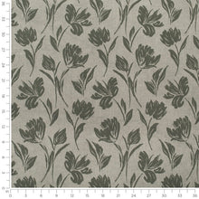 Load image into Gallery viewer, Spruce Green Sage Tone Tone Floral Upholstery Fabric