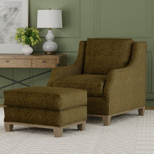 Load image into Gallery viewer, Olive Green Textural Chenille Upholstery Fabric / Chive