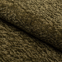Load image into Gallery viewer, Olive Green Textural Chenille Upholstery Fabric / Chive