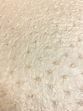 Load image into Gallery viewer, Designer Heavy Duty Pearlescent Champagne Cream Ostrich Faux Leather Upholstery Vinyl STA 5152