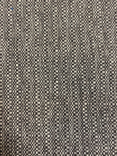 Load image into Gallery viewer, Designer Water &amp; Stain Resistant Charcoal Black Grey MCM Mid Century Modern Tweed Upholstery Fabric WHS 4610