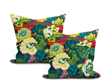 Load image into Gallery viewer, Schumacher Shanghai Peacock Pillow Cover