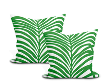 Load image into Gallery viewer, Schumacher Zebra Palm Pillow Cover